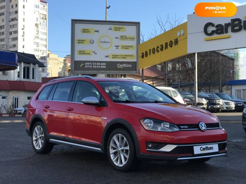 Volkswagen Golf Alltrack, 2017, Бензин, 1.8 л., 78 тыс. км, Универсал, Красный, Одесса 17621 фото