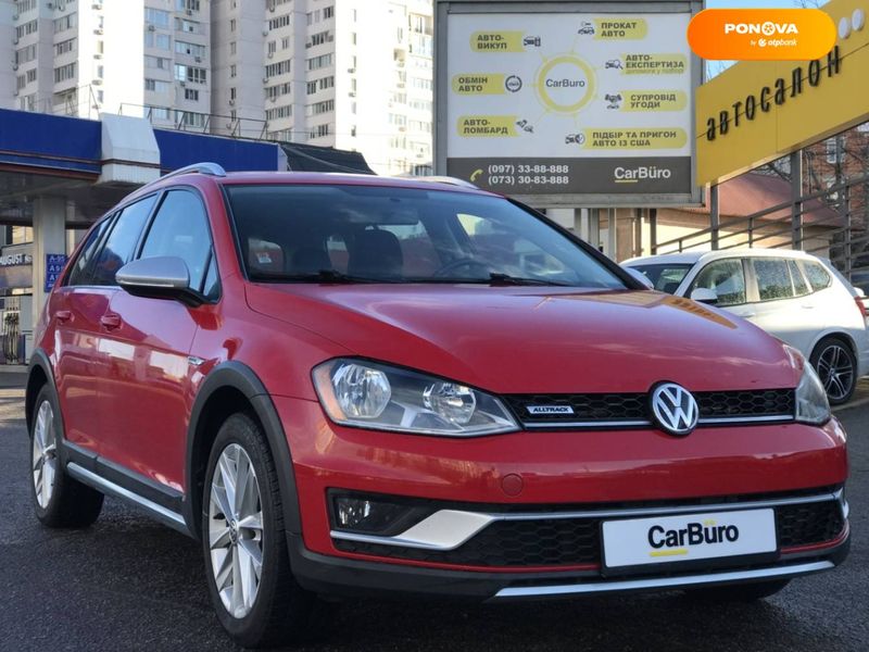 Volkswagen Golf Alltrack, 2017, Бензин, 1.8 л., 78 тыс. км, Универсал, Красный, Одесса 17621 фото