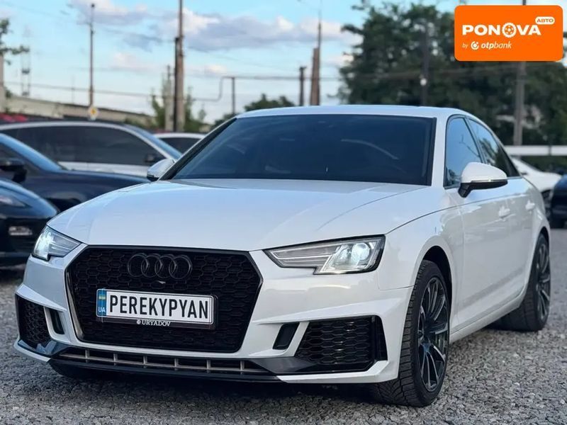 Audi A4, 2016 р., Бензин, 186 тис. км, Седан, Білий, Дніпро (Дніпропетровськ) AT-10420341 фото