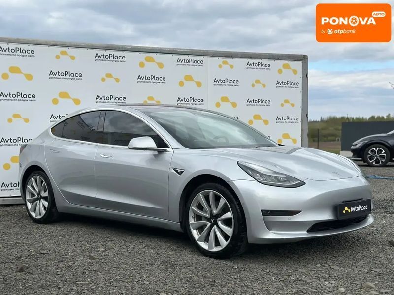 Tesla Model 3, 2018 р., Електро, 145 тис. км, Хетчбек, Сірий, Луцьк AT-10416300 фото