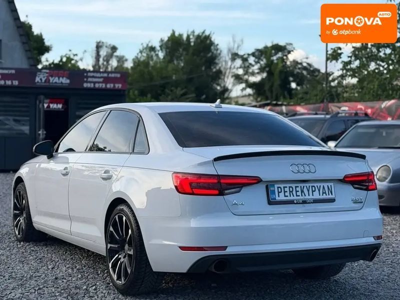 Audi A4, 2016 р., Бензин, 186 тис. км, Седан, Білий, Дніпро (Дніпропетровськ) AT-10420341 фото