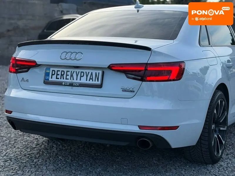 Audi A4, 2016 р., Бензин, 186 тис. км, Седан, Білий, Дніпро (Дніпропетровськ) AT-10420341 фото