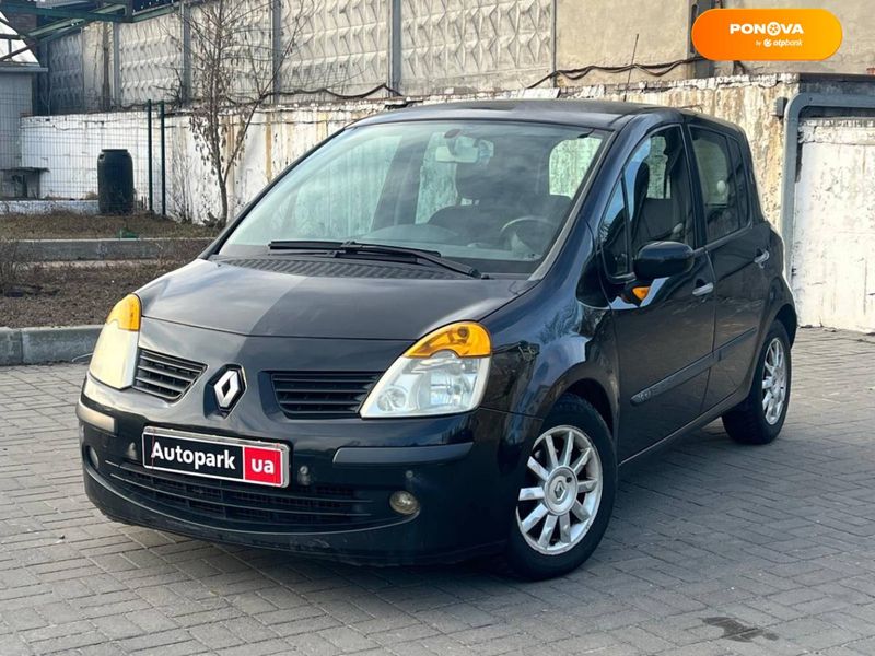 Renault Modus, 2005, Газ пропан-бутан / Бензин, 1.6 л., 202 тис. км, Хетчбек, Чорний, Київ 27150 фото