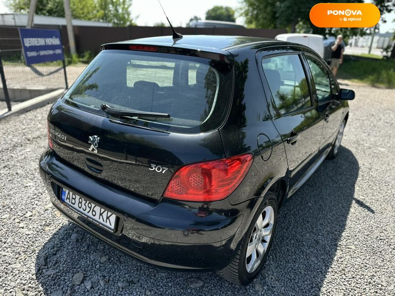 Peugeot 307, 2005, Бензин, 1.6 л., 197 тис. км, Хетчбек, Чорний, Вінниця 52376 фото