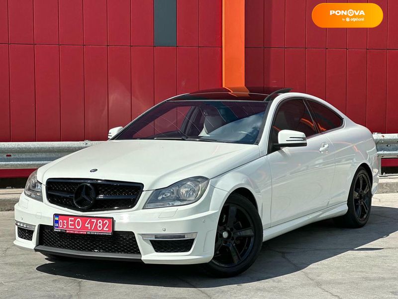 Mercedes-Benz C-Class, 2012, Бензин, 1.8 л., 215 тис. км, Купе, Білий, Київ 108018 фото