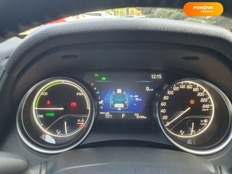 Toyota Camry, 2019, Гібрид (PHEV), 2.49 л., 89 тис. км, Седан, Сірий, Київ 42206 фото