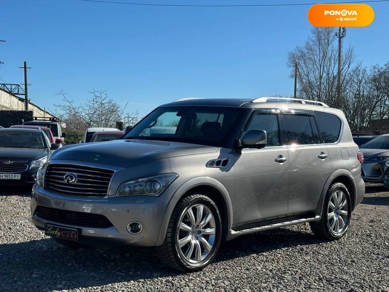 Infiniti QX56, 2011, Бензин, 5.55 л., 166 тис. км, Позашляховик / Кросовер, Сірий, Одеса 32483 фото