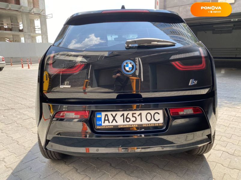 BMW I3, 2016, Гибрид (PHEV), 0.6 л., 38 тыс. км, Хетчбек, Чорный, Киев 98124 фото