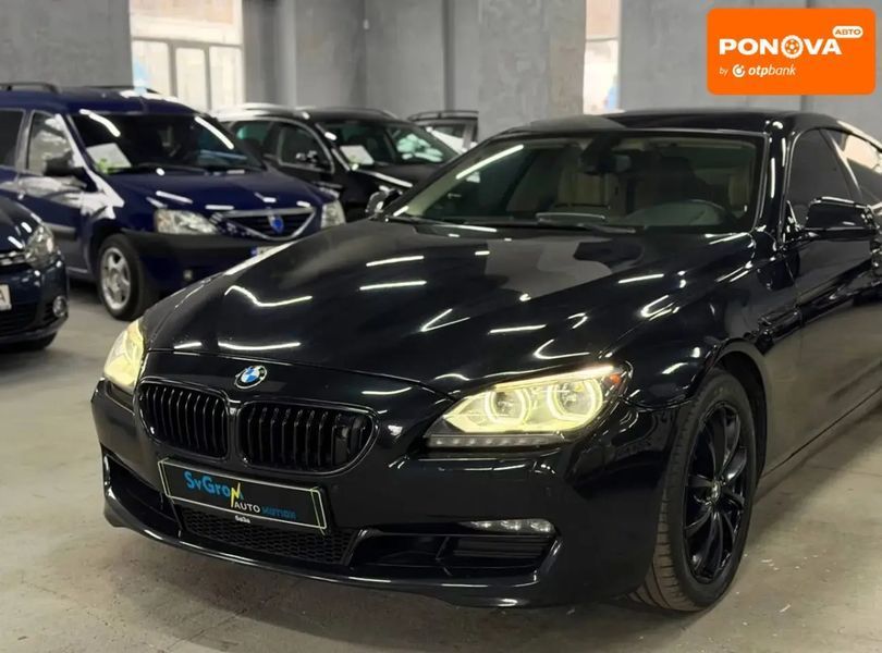 BMW 6 Series Gran Coupe, 2013 р., Бензин, 236 тис. км, Купе, Чорний, Кам'янське (Дніпродзержинськ) AT-10412895 фото