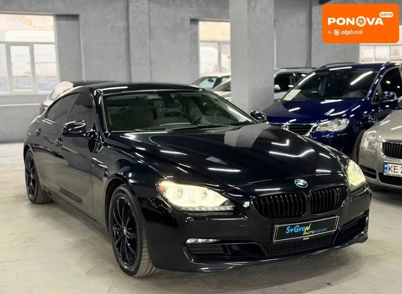 BMW 6 Series Gran Coupe, 2013 р., Бензин, 236 тис. км, Купе, Чорний, Кам'янське (Дніпродзержинськ) AT-10412895 фото