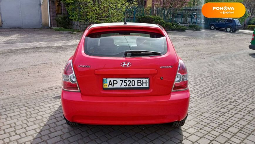 Hyundai Accent, 2008, Бензин, 1.6 л., 160 тыс. км, Хетчбек, Красный, Запорожье Cars-Pr-67929 фото