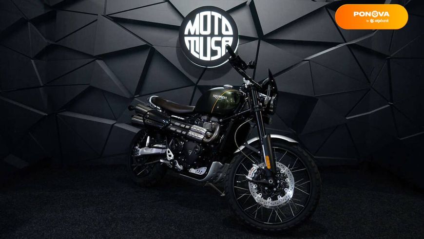 Triumph Scrambler, 2019, Бензин, 1200 см³, 9 тис. км, Мотоцикл Классік, Зелений, Київ moto-37606 фото