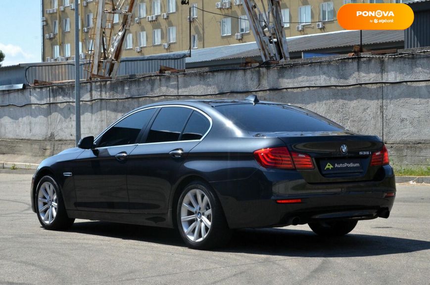 BMW 5 Series, 2014, Бензин, 3 л., 182 тис. км, Седан, Сірий, Київ 110916 фото