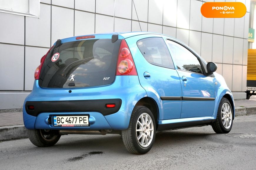 Peugeot 107, 2007, Бензин, 1 л., 179 тис. км, Хетчбек, Синій, Львів 35760 фото