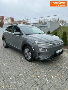 Hyundai Kona Electric, 2018, Електро, 119 тис. км, Позашляховик / Кросовер, Сірий, Львів Cars-Pr-268136 фото