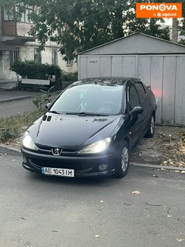 Peugeot 206, 2009, Газ, 1.36 л., 140 тис. км, Седан, Чорний, Дніпро (Дніпропетровськ) Cars-Pr-272303 фото