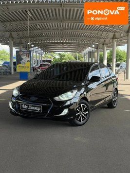 Hyundai Accent, 2012 р., Бензин, 206 тис. км, Седан, Чорний, Запоріжжя AT-10419675 фото