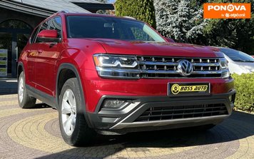 Volkswagen Atlas, 2018, Бензин, 2 л., 153 тис. км, Позашляховик / Кросовер, Червоний, Львів 253520 фото