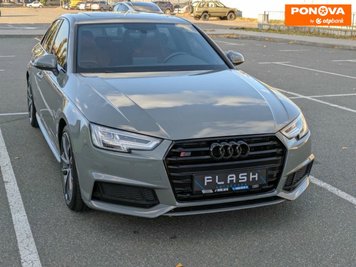 Audi S4, 2019, Бензин, 3 л., 90 тис. км, Седан, Сірий, Київ 257499 фото