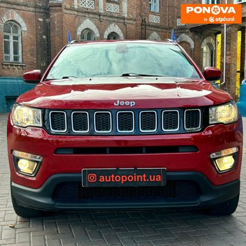 Jeep Compass, 2017, Бензин, 2.36 л., 156 тис. км, Позашляховик / Кросовер, Червоний, Суми 279289 фото