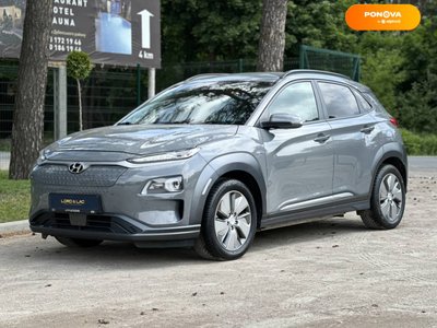 Hyundai Kona Electric, 2018, Електро, 85 тыс. км, Внедорожник / Кроссовер, Серый, Дубно 48643 фото