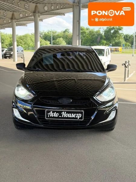 Hyundai Accent, 2012 р., Бензин, 206 тис. км, Седан, Чорний, Запоріжжя AT-10419675 фото