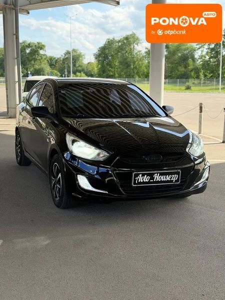 Hyundai Accent, 2012 р., Бензин, 206 тис. км, Седан, Чорний, Запоріжжя AT-10419675 фото