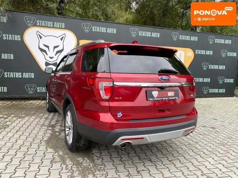 Ford Explorer, 2016 г., Газ пропан-бутан / Бензин, 227 тыс. км, Внедорожник / Кроссовер, Красный, Хмельницкий AT-10407326 фото