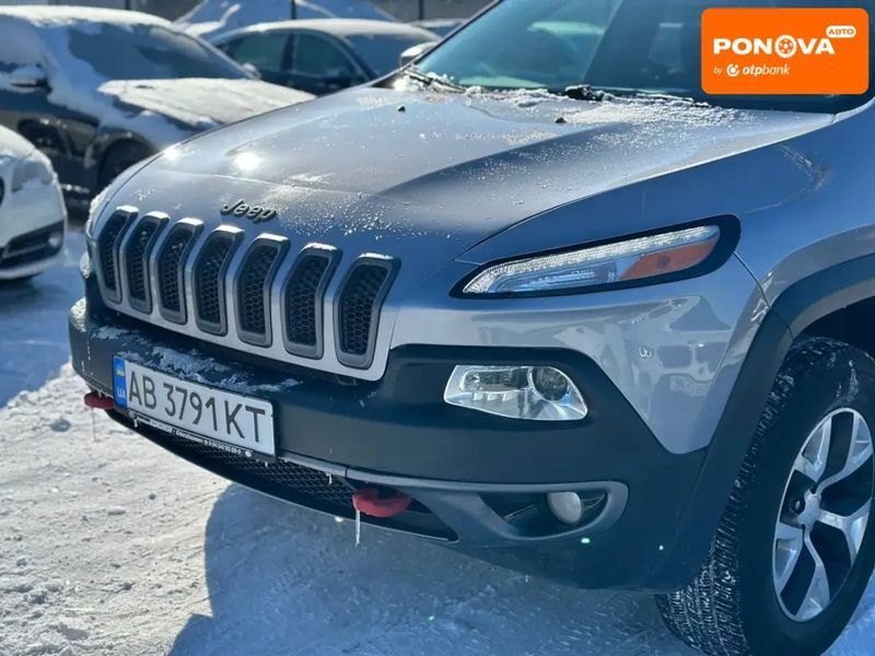 Jeep Cherokee, 2018 р., Бензин, 140 тис. км, Позашляховик / Кросовер, Сірий, Вінниця AT-10408832 фото