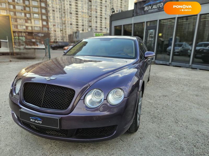 Bentley Continental, 2006, Газ пропан-бутан / Бензин, 6 л., 109 тис. км, Седан, Фіолетовий, Київ 24367 фото