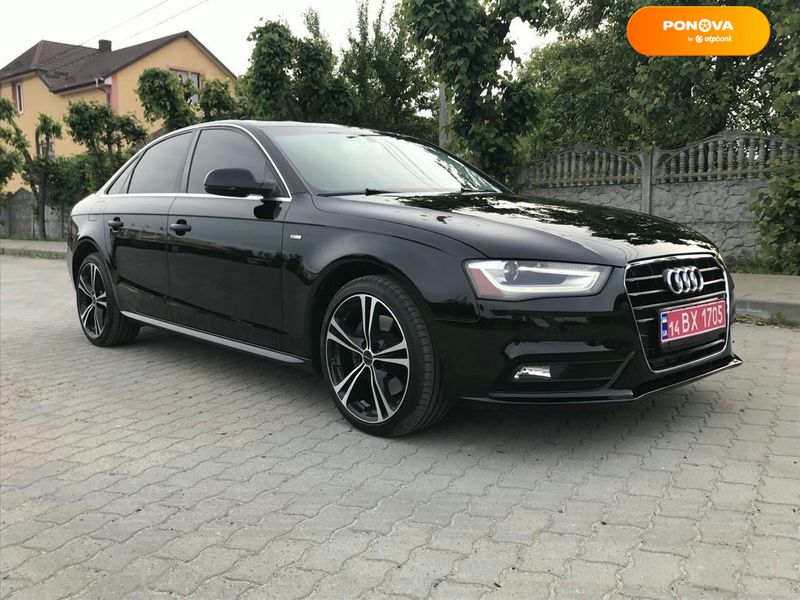 Audi A4, 2015, Бензин, 2 л., 240 тис. км, Седан, Чорний, Львів Cars-Pr-68618 фото