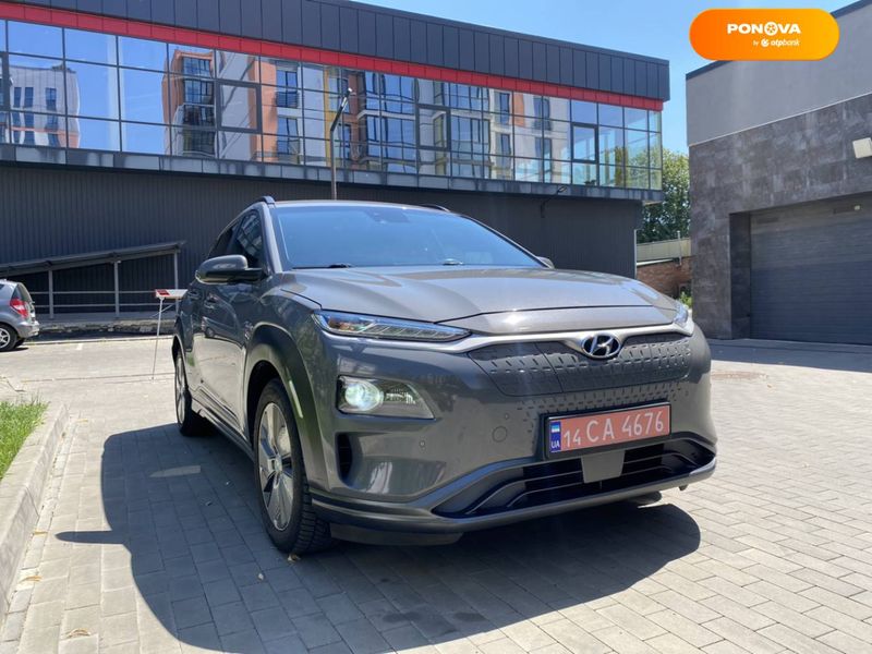 Hyundai Kona Electric, 2019, Електро, 136 тис. км, Позашляховик / Кросовер, Сірий, Луцьк Cars-Pr-68387 фото