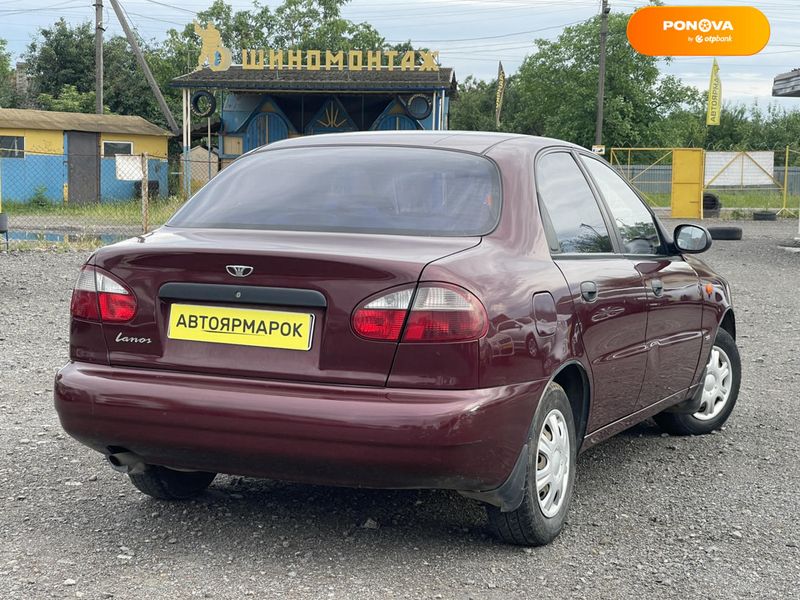 Daewoo Lanos, 2008, Бензин, 1.5 л., 136 тис. км, Седан, Червоний, Ужгород 107651 фото