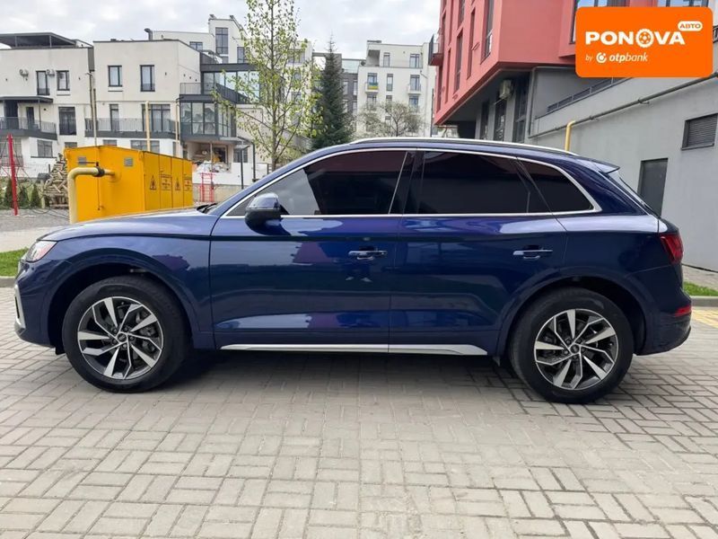 Audi Q5, 2021 р., Бензин, 72 тис. км, Позашляховик / Кросовер, Синій, Львів AT-10418644 фото