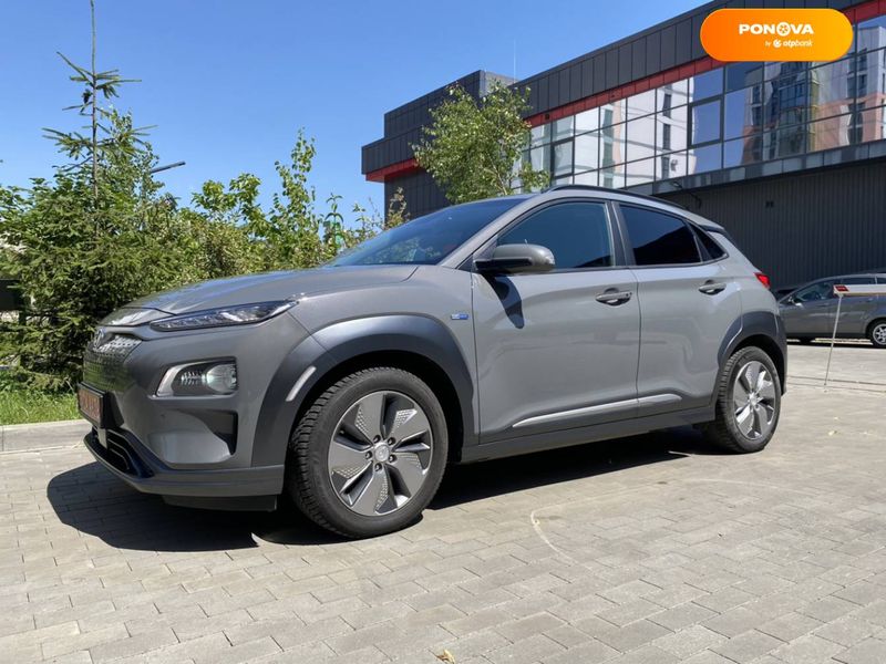 Hyundai Kona Electric, 2019, Електро, 136 тис. км, Позашляховик / Кросовер, Сірий, Луцьк Cars-Pr-68387 фото