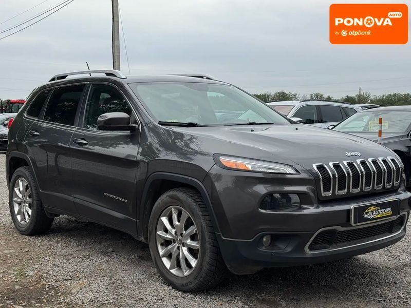 Jeep Cherokee, 2016 р., Бензин, 155 тис. км, Позашляховик / Кросовер, Сірий, Умань AT-10426674 фото