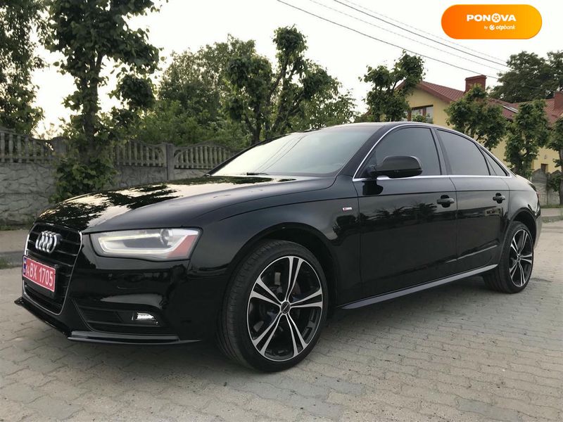 Audi A4, 2015, Бензин, 2 л., 240 тис. км, Седан, Чорний, Львів Cars-Pr-68618 фото