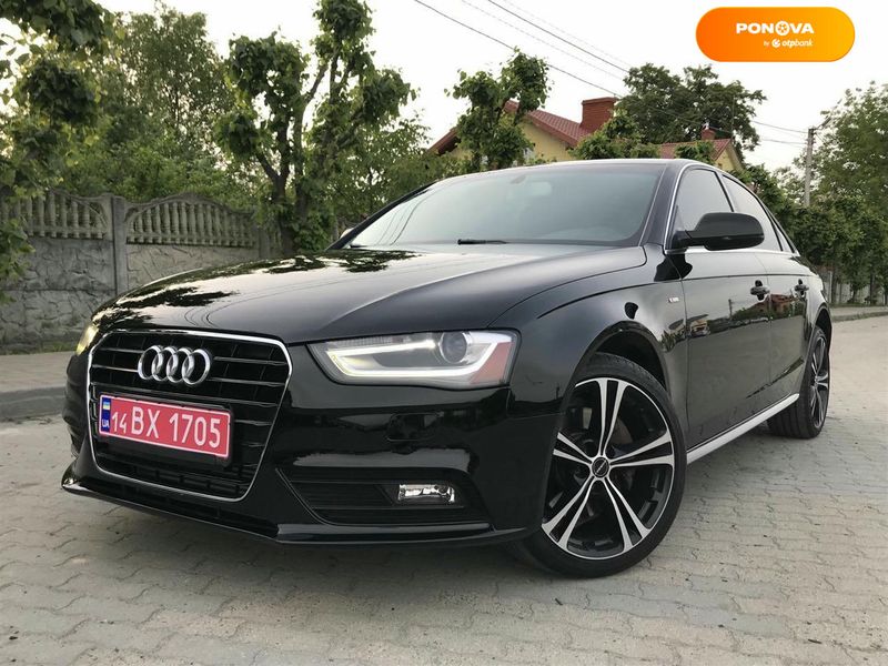 Audi A4, 2015, Бензин, 2 л., 240 тис. км, Седан, Чорний, Львів Cars-Pr-68618 фото