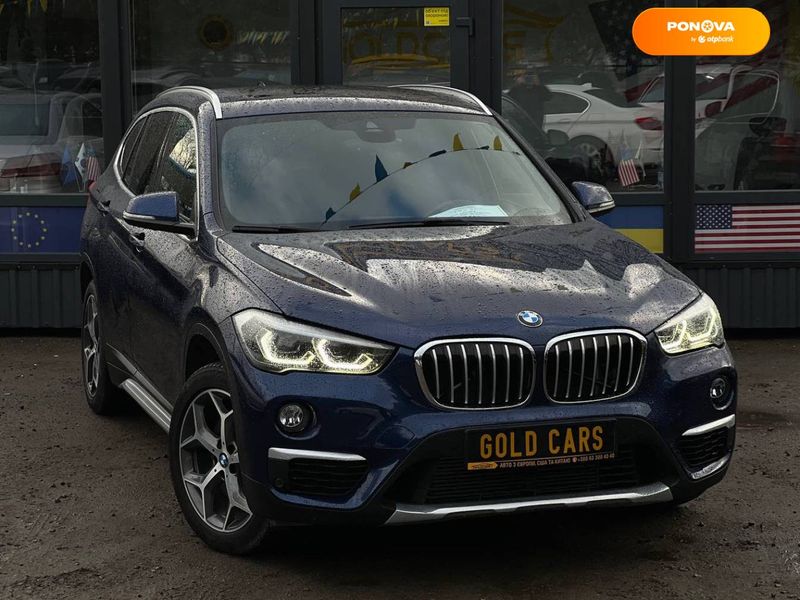 BMW X1, 2018, Бензин, 2 л., 63 тис. км, Позашляховик / Кросовер, Синій, Львів 21514 фото