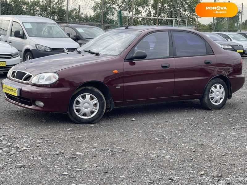 Daewoo Lanos, 2008, Бензин, 1.5 л., 136 тис. км, Седан, Червоний, Ужгород 107651 фото