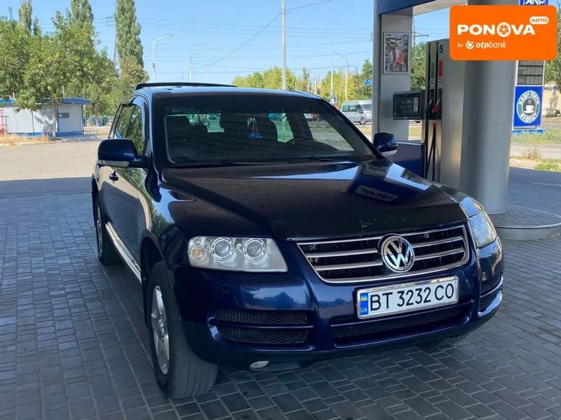 Volkswagen Touareg, 2005 г., Дизель, 284 тыс. км, Внедорожник / Кроссовер, Синий, Николаев AT-10403402 фото