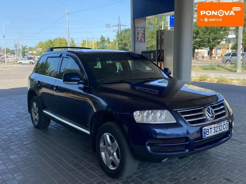 Volkswagen Touareg, 2005 г., Дизель, 284 тыс. км, Внедорожник / Кроссовер, Синий, Николаев AT-10403402 фото