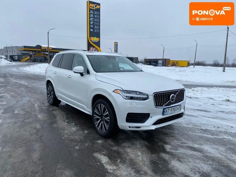 Volvo XC90, 2020 р., Бензин, 87 тис. км, Позашляховик / Кросовер, Білий, Івано-Франківськ AT-10409787 фото