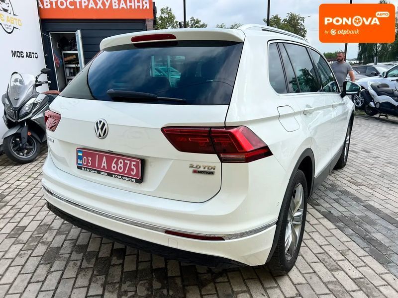Volkswagen Tiguan, 2017 р., Дизель, 222 тис. км, Позашляховик / Кросовер, Білий, Рівне AT-10423303 фото