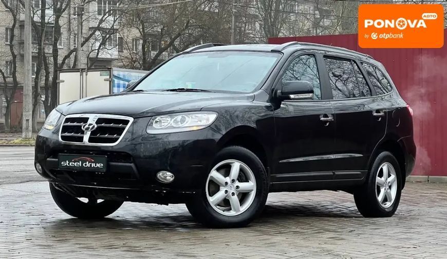 Hyundai Santa FE, 2009 р., Газ пропан-бутан / Бензин, 140 тис. км, Позашляховик / Кросовер, Чорний, Миколаїв AT-10410606 фото
