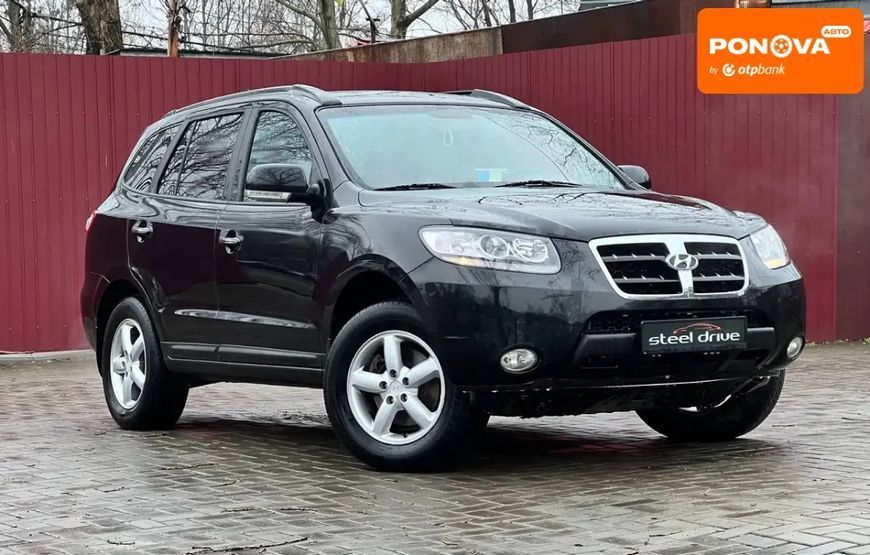 Hyundai Santa FE, 2009 р., Газ пропан-бутан / Бензин, 140 тис. км, Позашляховик / Кросовер, Чорний, Миколаїв AT-10410606 фото