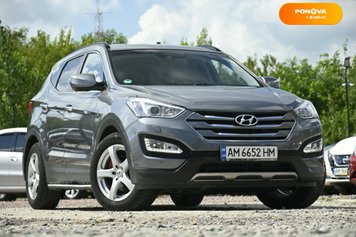 Hyundai Santa FE, 2012, Дизель, 2.2 л., 201 тыс. км, Внедорожник / Кроссовер, Серый, Бердичев 111158 фото
