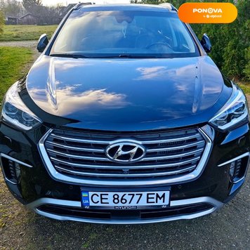 Hyundai Grand Santa Fe, 2016, Дизель, 2.2 л., 215 тис. км, Позашляховик / Кросовер, Чорний, Сторожинець Cars-Pr-163207 фото