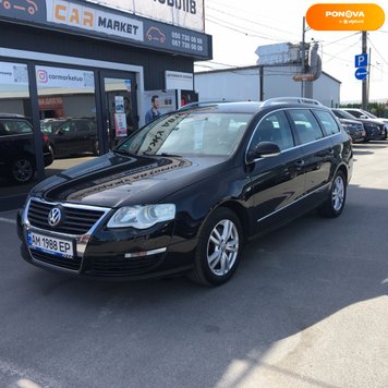 Volkswagen Passat B6, 2009, Дизель, 2 л., 240 тис. км, Універсал, Чорний, Житомир 40655 фото