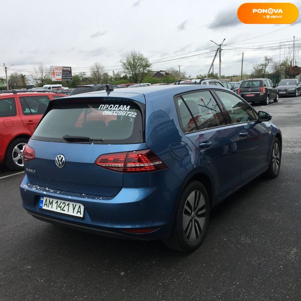 Volkswagen e-Golf, 2014, Електро, 91 тыс. км, Хетчбек, Синий, Житомир 37031 фото